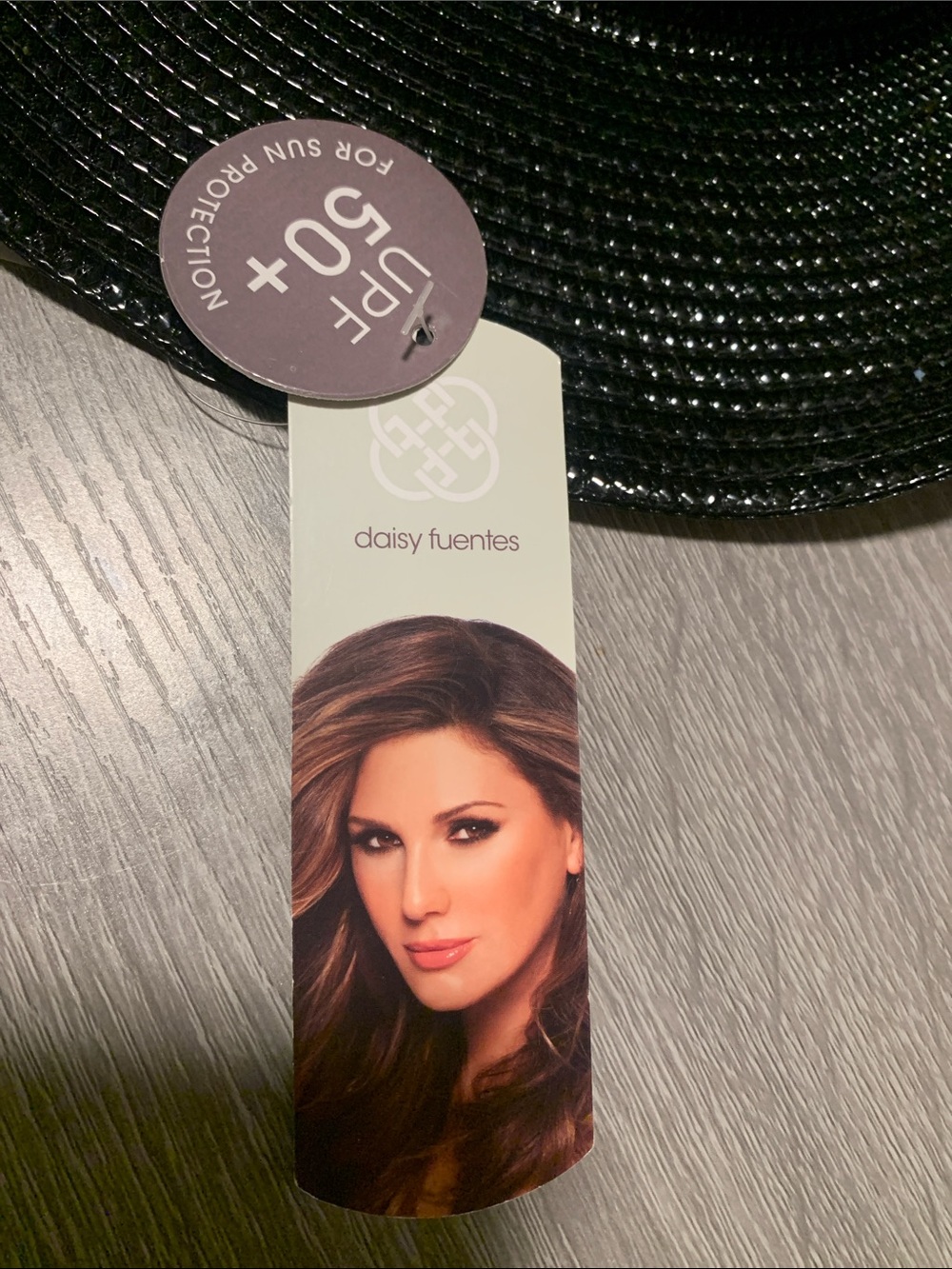 🆕- Daisy Fuentes Woman’s Black Cowgirl Hat with UPF 50+ & Gold Emblem - Picture 3 of 8